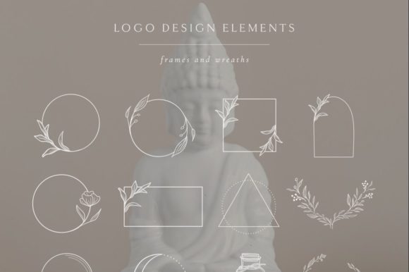 Download White Logo Elements, Frames, Borders. - Border Collection