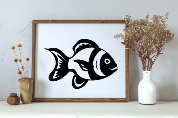 Download Silhouette of a Clown Fish Illustration - Illustration Collection