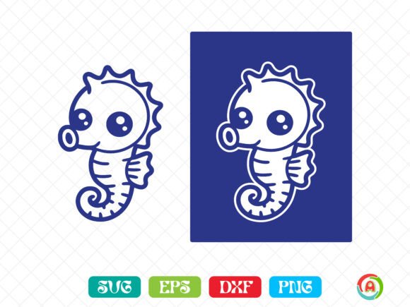 Download Cute Seahorse SVG - Premium Bundle