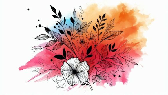 Download Minimalist Line Flowers - Line flowers Collection