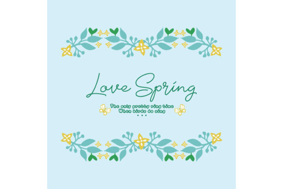 Download The Love Spring Card Template Concept - Concept Collection